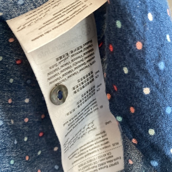 ⭐️ ESPRIT Blouse Sz 10 FR 42 Polka Dot - Picture 7 of 8